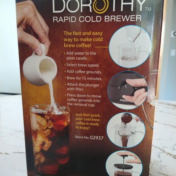 PRESTO Dorothy Rapid Cold Brewer - New! - Picture 3 of 6